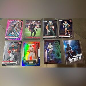 8 card Atlanta Falcons lot Drake London Rc Kyle Pitts Desmond Ritter etc